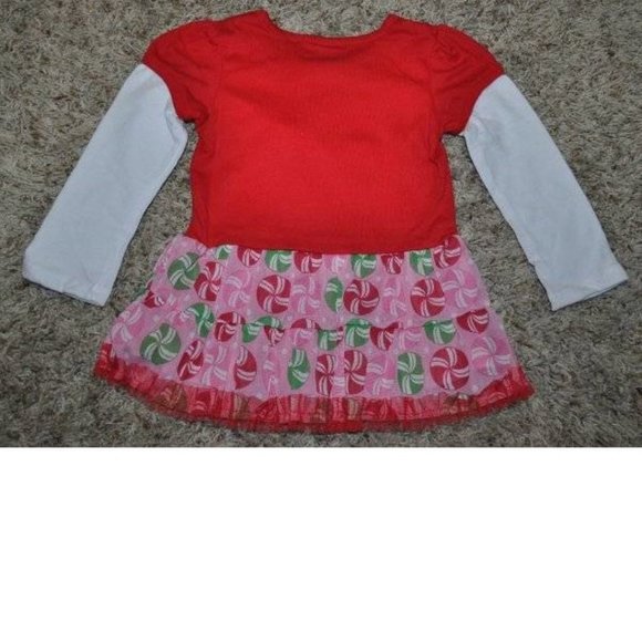 Girls Christmas Shirt & Leggings 24 months "I LOVE SANTA" Tunic Pants - Picture 4 of 7